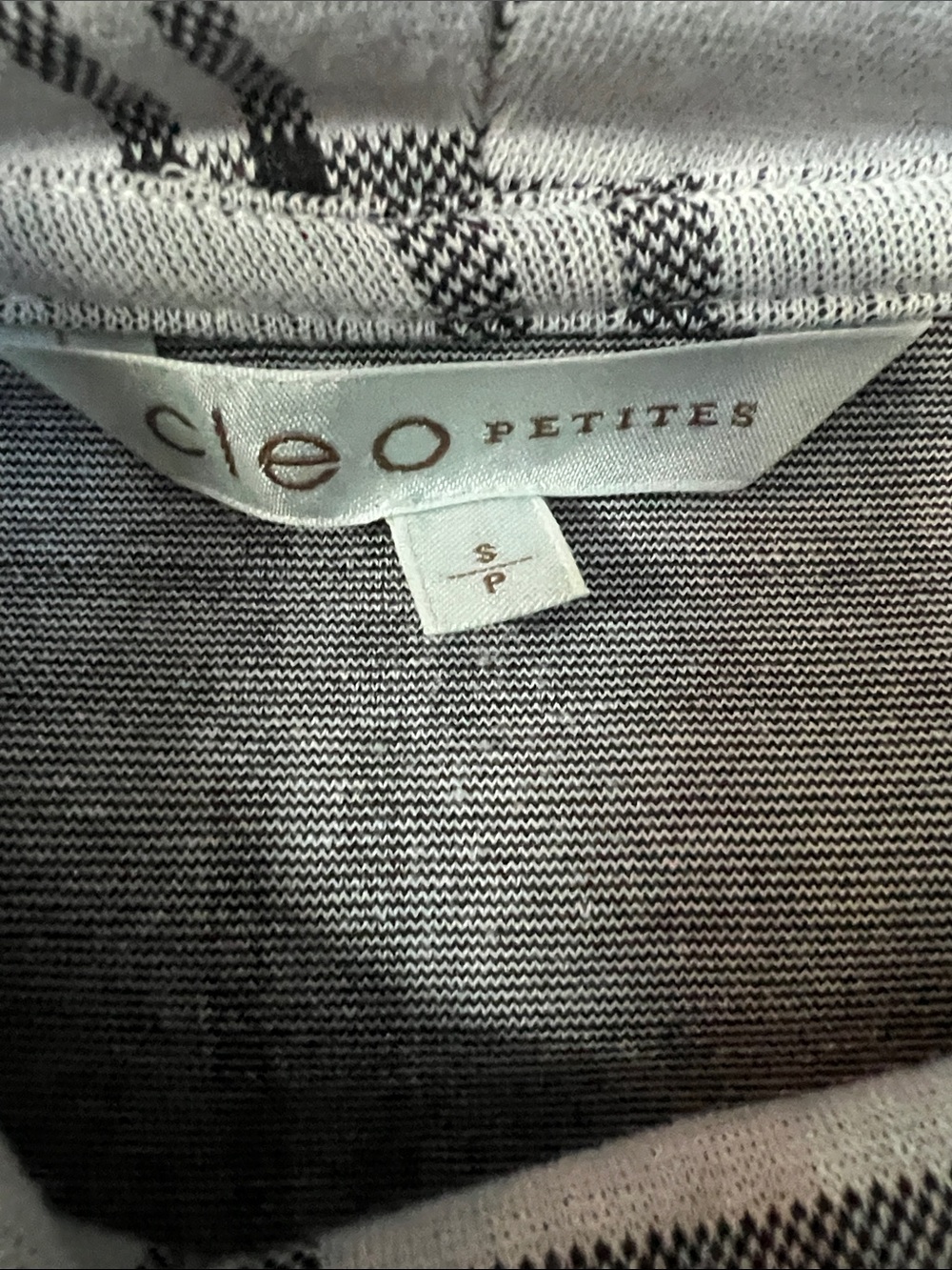 cleo Plaid Turtleneck Sweater - Gray Black - Picture 2 of 3